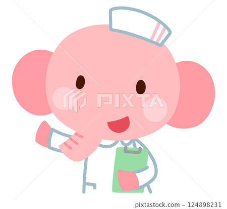 Elephant Nurse Doctor Elephant Nurse Doctor 124898231