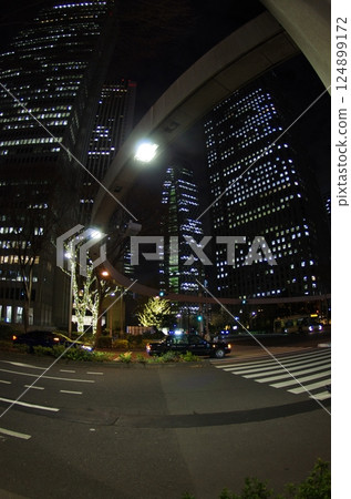 High-rise building group in Shinjuku 124899172