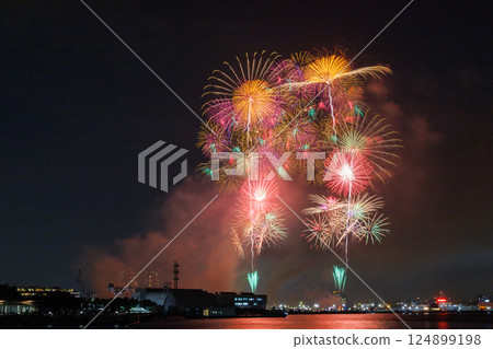 Colorful skyrocket 124899198