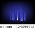 Abstract background with futuristic building tower 124899418