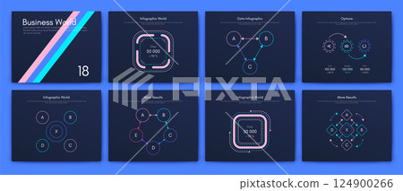Vector graphics infographics with mobile phone. Template for creating mobile applications, workflow layout, diagram, banner, web design, business reports 124900266