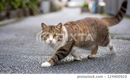 城市裡行走的貓 124900928