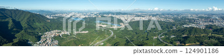 Aerial view of landscape in shenzhen city, China Aerial view of landscape in shenzhen city, China 124901186
