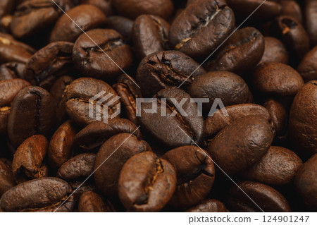 Close up of coffee beans 124901247