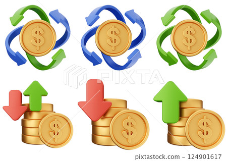 3d money dollar payment finance business icon set bundle 3d money dollar payment finance business icon set bundle 124901617