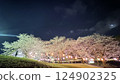 Cherry blossoms at night 124902325