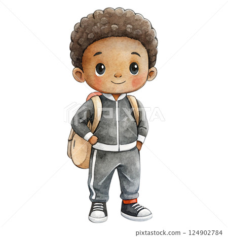 Black people wearing fashionable clothes 124902784