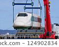 E2系J66新幹線列車（200系顏色）在函館進行除水工程 124902834