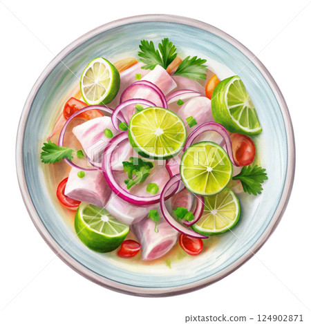 National food Clipart Watercolor 124902871