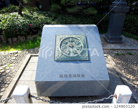 2013.3.9 Nihonbashi Replica of the Japanese National Highway Origin Marker 2013.3.9 Nihonbashi Replica of the Japanese National Highway Origin Marker 124903120