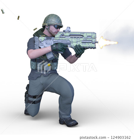 一名士兵 一名士兵 124903162