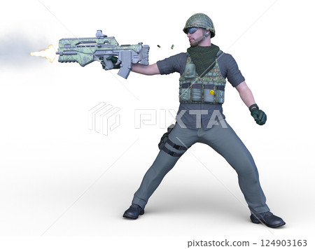 一名士兵 124903163