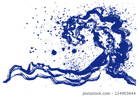 納米飛濺手寫筆刷圖 124903644