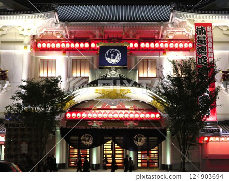 歌舞伎座燈光秀 124903694