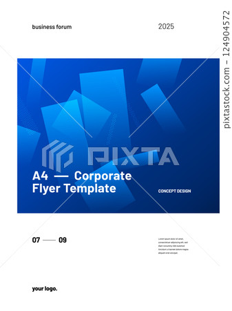 Layout template for events or business related. Layout template for events or business related. 124904572