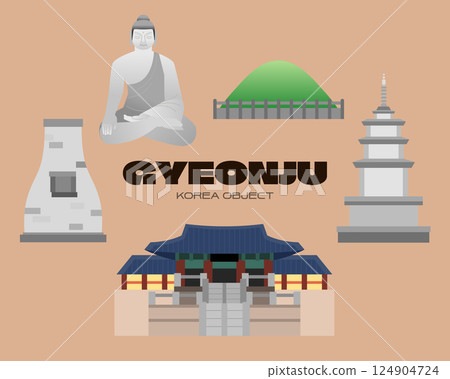 Korea City Travel Landmark Object Korea City Travel Landmark Object 124904724