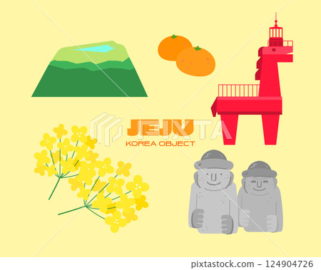 Korea City Travel Landmark Object 124904726