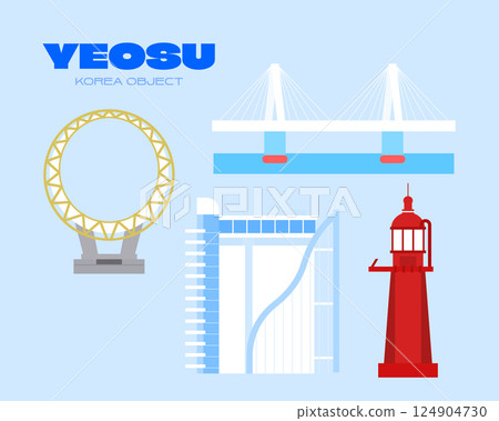 Korea City Travel Landmark Object 124904730