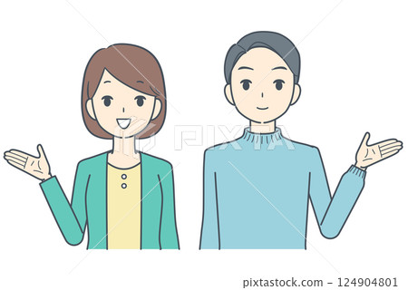 Men and women to guide 124904801