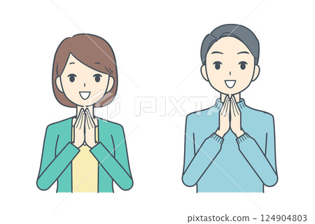 男人和女人牽著手 124904803