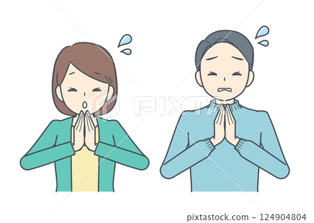 男人和女人道歉 124904804