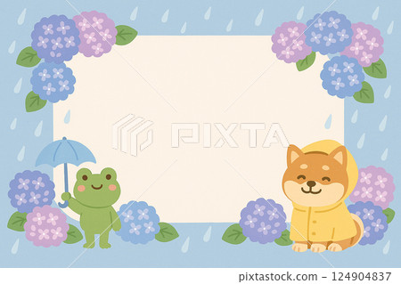 Cute Shiba Inu message card June 124904837