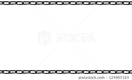 Simple monochrome chain frame 124905183