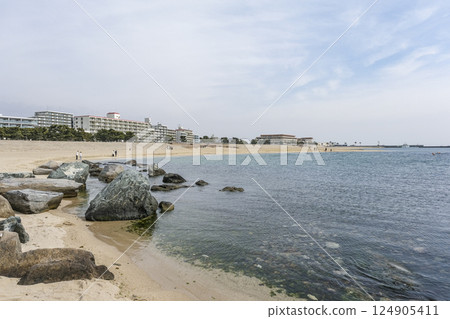 Azure Maiko, an artificial beach with calm waves Azure Maiko, an artificial beach with calm waves 124905411