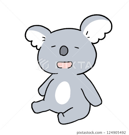Koala sitting relaxing Koala sitting relaxing 124905492