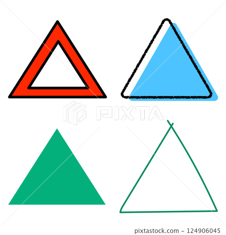 Triangle vector material set Triangle vector material set 124906045