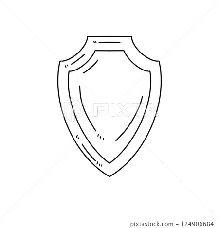 A shield with a reflection of a person on it A shield with a reflection of a person on it 124906684