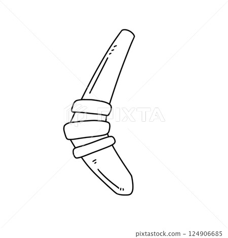A stick with a circle on it A stick with a circle on it 124906685