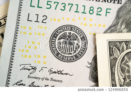 The Federal Reserve System, the central banking system of the United States of America. The Federal Reserve System, the central banking system of the United States of America. 124906850