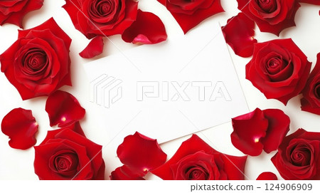Rose card background - Stock Illustration [124906909] - PIXTA