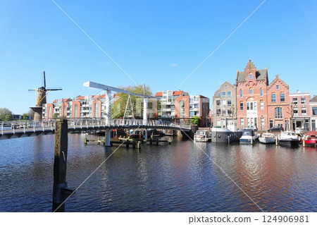 View of Schiedam in the Netherlands View of Schiedam in the Netherlands 124906981