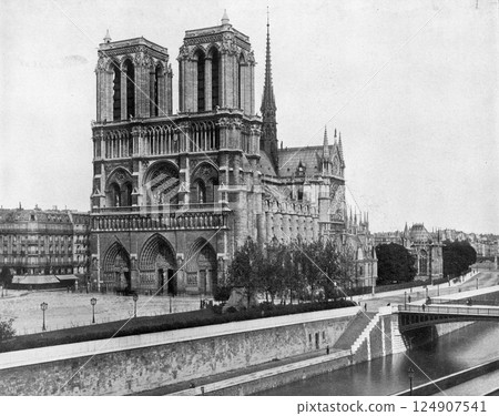 1900 Paris World's Fair, Notre Dame Cathedral 124907541