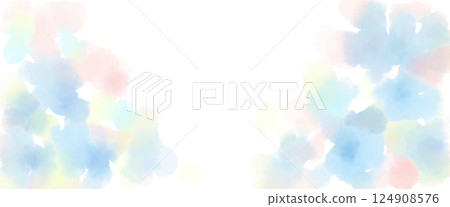 Purple and blue flower-like water surface blurred pattern background illustration 124908576