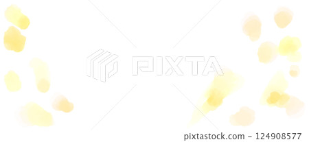 Watercolor background illustration of yellow ginkgo leaves falling Watercolor background illustration of yellow ginkgo leaves falling 124908577