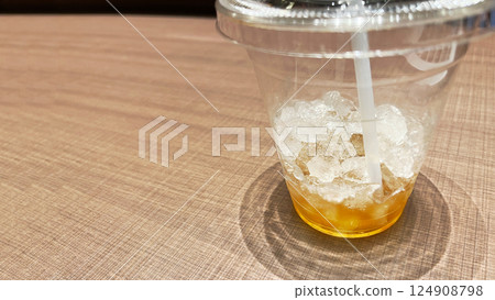 Iced tea with ice 124908798