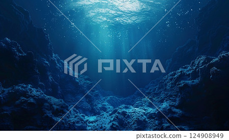 An artistic representation of the Mariana Trench's deep, abyssal underwater world An artistic representation of the Mariana Trench's deep, abyssal underwater world 124908949