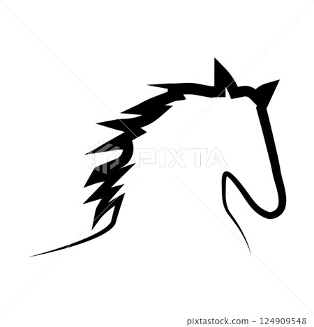 horse icon vector horse icon vector 124909548