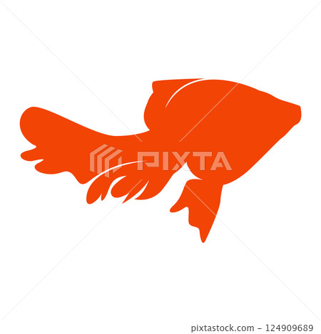 goldfish icon vector goldfish icon vector 124909689