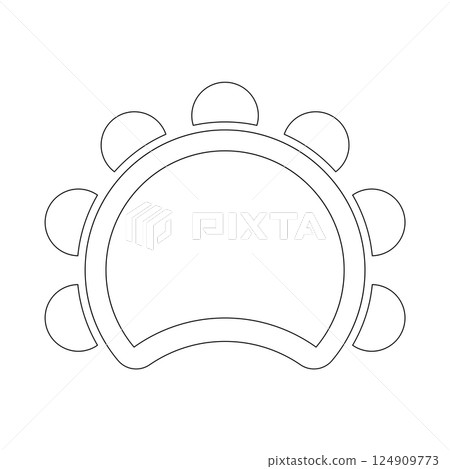 tambourine icon traditional musical instruments vector 124909773