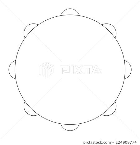 tambourine icon traditional musical instruments vector 124909774