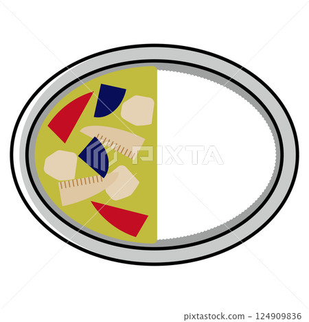 綠咖哩的插圖 124909836