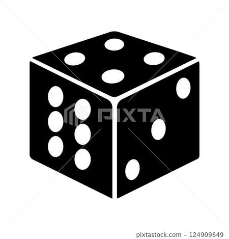 casino dice icon vector 124909849