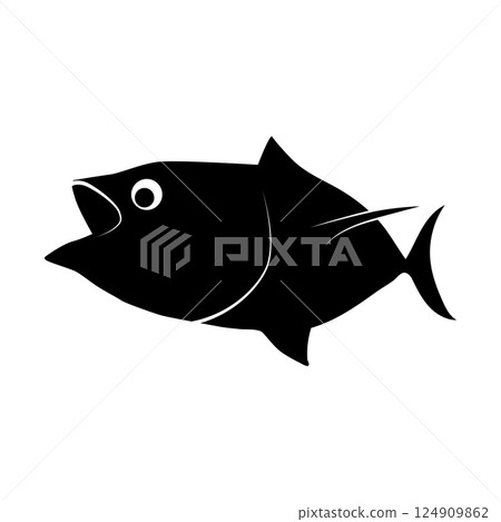 tuna fish icon vector 124909862