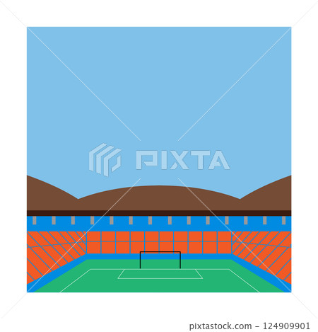 stadium icon vector 124909901