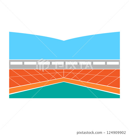 stadium icon vector 124909902