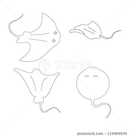 stingray icon vector stingray icon vector 124909939